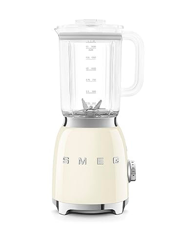 SMEG, BLF03CREU, 1.5 l blender, 4 speed settings, 4 automatic programs, removable double blade, transparent lid opening with dosing cap, non-slip, 800W, cream on sale